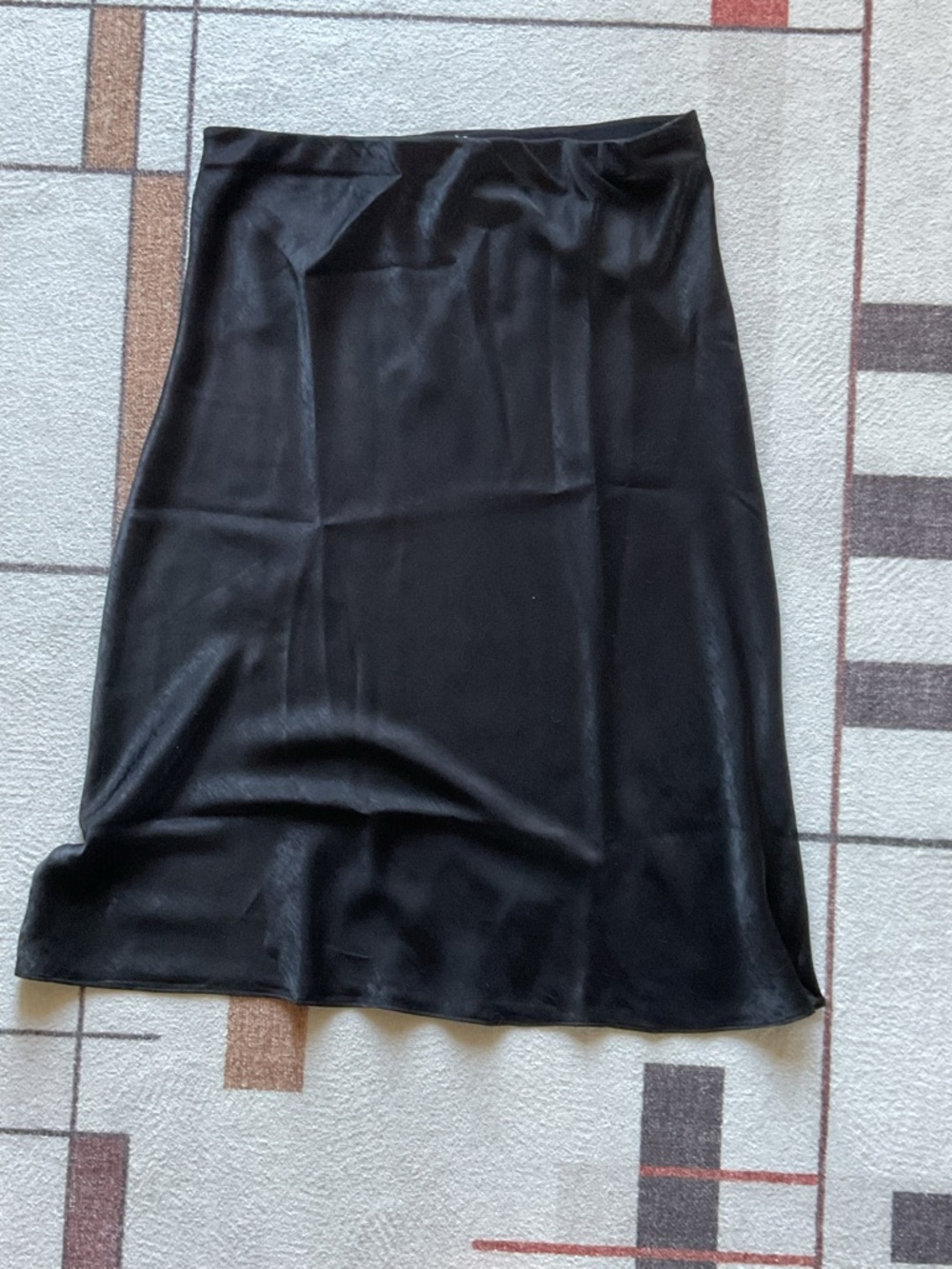 NWT Lucky Brand Satin Midi A-Line Skirt